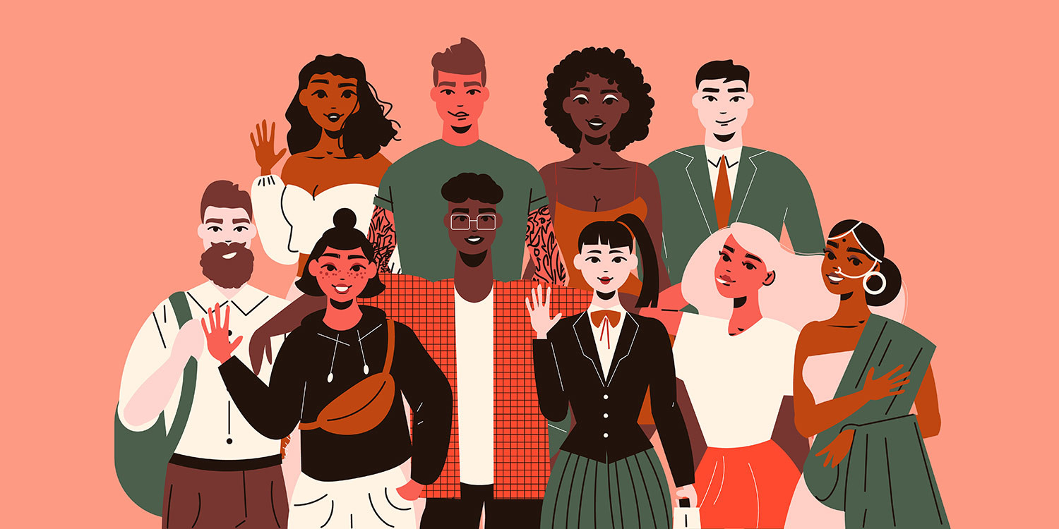 Ausländer können in Östereich eine Immobilie kaufen - Gruppe aus verschiedenen Nationalitäten