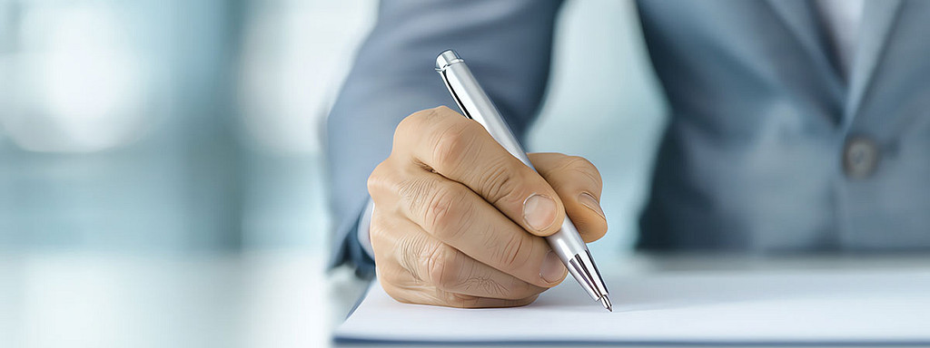 Unterschrift beim Notar