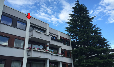 Top 3-room apartment with balcony, cellar, and underground parking.