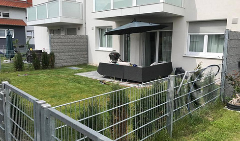 Attractive 2-room apartment with garden, elevator and underground parking space, FREE OF PROVISION