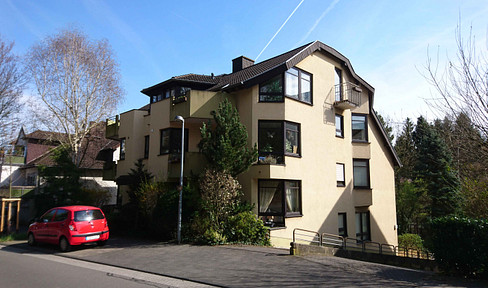 Beautiful 2-room apartment with fitted kitchen, shower, laminate flooring, and balcony.