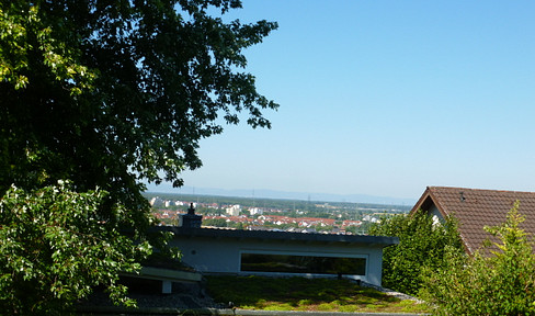 Bright 2 room apartment on a hillside in Leimen with a view of the Rhine