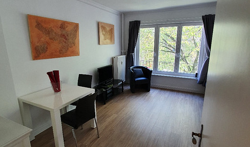 Furnished one-bedroom apartment in Hamburg Winterhude, centrally located, available from September 1st, 2026.