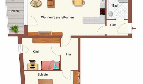 3-room new-build condominiums KfW 40 Plus Standard