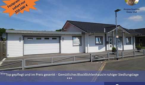 ***Recalculated***
***High quality, cozy and commission-free***
***Young log house in a quiet residential area of Völlenerfehn***