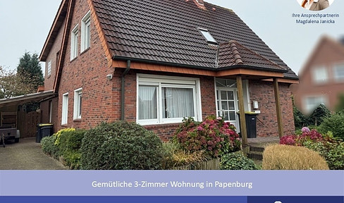 ***Gemütliche 3-Zimmer Wohnung in Papenburg-Untenende***