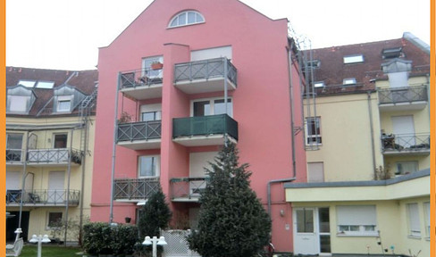 4 9 5,- für charmante 40 qm 1-Zimmer-Wohnung mit Balkon und Einbauküche und Tiefgaragenstellplatz