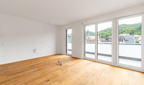 Moderne Dachgeschoßwohnung mit Dachterrasse im Energiesparhaus in Irsch bei Saarburg