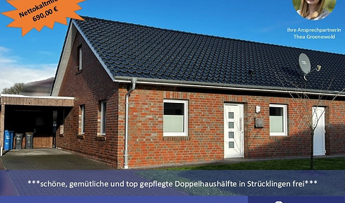 ***Beautiful, cozy and well-maintained semi-detached house in Strücklingen available***