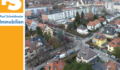 Residential and commercial building with interesting outbuilding (808 m² lettable in total) near the U5 underground line