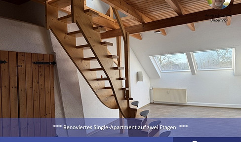 ***Renovierte Single-Wohnung auf zwei Etagen im Dachgeschoss***