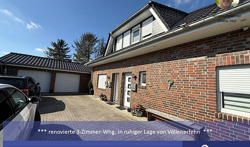 ***Renovated top floor apartment in a quiet location in Völlenerfehn***
***immediately available***