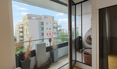 Top!!! Modern 2-room apartment with loggia, fitted kitchen and underground parking space