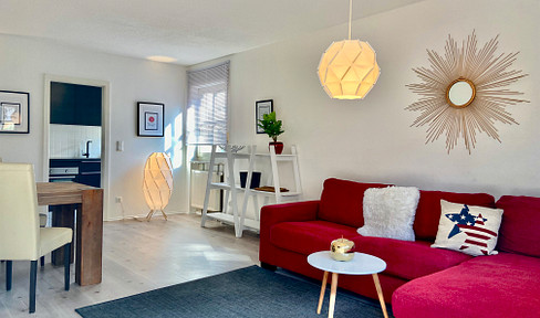 Top möbliert / Fully Furnished: Große 2 Zi-Whg, hell+ruhig, nähe Hbf, Tiefgarage, WLAN