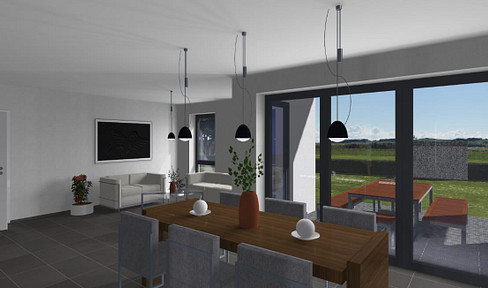 New build first occupancy barrier-free bungalow house with private garden