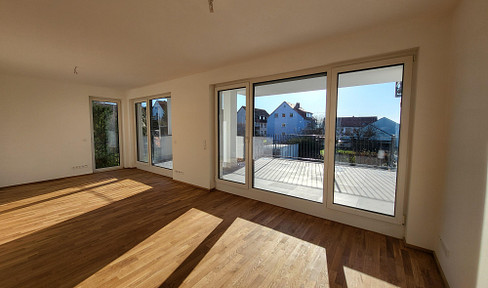 4 Zimmer Maisonette Wohnung mit Dachterrasse, 360 Grad-Weitblick in Geismar, KFW 40/Passivhaus