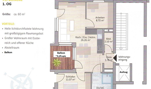 Year 2020 KFW-40 with EBK, balcony & ground floor: Modern 3-room balcony apartment in Ehingen