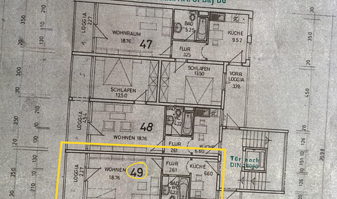 in Zentraler Lage sehr schöne 1,5 Zimmerwohnung mit Loggia zu vermieten