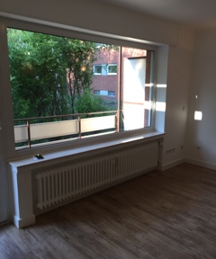 Beautiful bright 1-room apartment in a quiet location with small kitchen and partially furnished