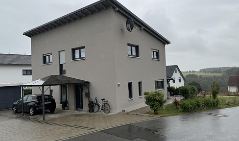 Modern detached house with garage