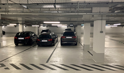 Underground parking spaces for rent in T1 at Donnersberger Brücke!