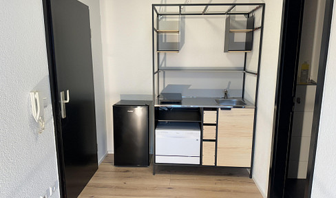 1-room apartment near the university / Internet access / South-facing balcony / Solar power / Washing machine.