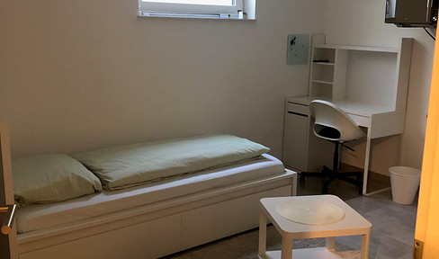 Gemütlich möblierte Zimmer für Studenten und Berufspendler zu vermieten.