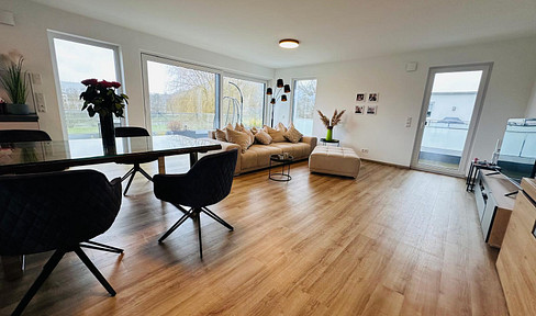 140 sqm penthouse apartment with a stunning view of the Sauer River.
