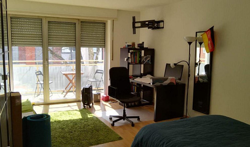 Excellent 1.5-room apartment with a balcony, located in a central area of Karlsruhe.