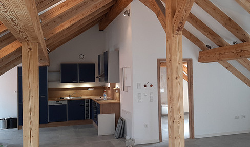 schöne offene Dachwohnung
