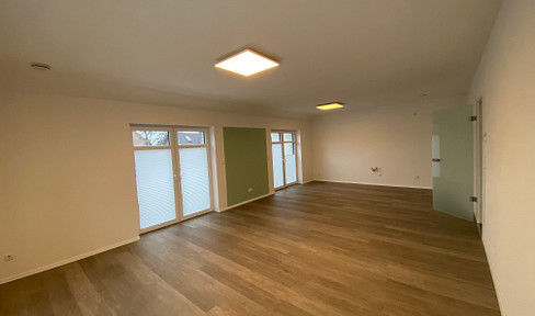 Penthouse apartment with a new kitchen.