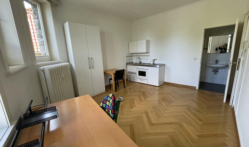Ostviertel, An der Schillerwiese, Helles 1-Zimmer-Appartement, Teilmöbliert, 485€ warm, HL E3