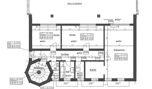 Schöne, zentral gelegene 3-Raum Wohnung mit 70m² Terrasse