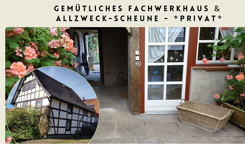 Platz für kreative Ideen - Fachwerkhaus mit Allzweck-Scheune (kein Denkmalschutz)*Provisionsfrei*