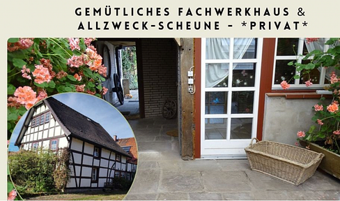 *FREE OF PROVISION* Space to live and create: Half-timbered house & versatile barn