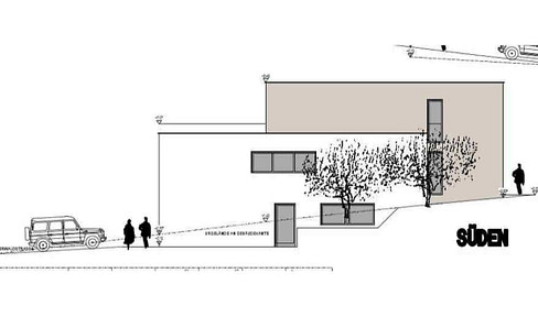 Modern office space and store in an interesting location