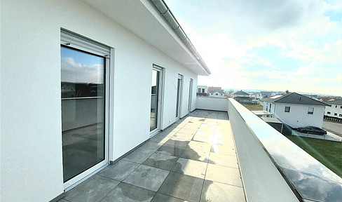 Fantastic 3-room penthouse apartment with large roof terrace in Gelnhausen Meerholz