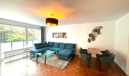 Spacious 3 room apartment directly at the city park with two balconies and underground garage