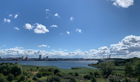 Bestlage mit Panorama-Blick Warnow / Hafen - 3-Zi.mit EBK kurz vor Warnemünde
