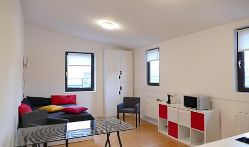 Nippes, furnished MÖBLIERT, 30qm, Altbau, 1-Zimmer- Wohnung & Bad & Flur, Denkmal, wunderschön