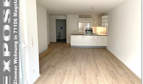 RENTAL APARTMENT 2-room-EG in Magstadt NEW BUILD 2020