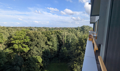 Quiet 2-room apartment with a lovely view of the greenery.