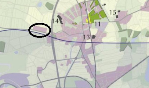 Plot divisible! Parts of housing estate with commercial use up to 5Ha Purchase o Rent