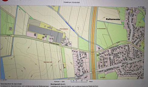 Plot divisible! Parts of housing estate with commercial use up to 5Ha Purchase o Rent