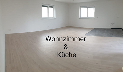 Newly built 4-room apartment with fitted kitchen including appliances, and parking space.