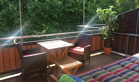 Penthouse maisonette roof terrace conservatory TOPLAGE Quellental without estate agent