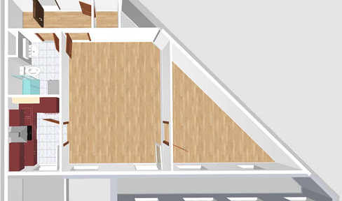 Karlsruhe-Waldstadt - schöne, helle 2,5 Zimmer-Wohnung, sehr gute und zentrale Lage