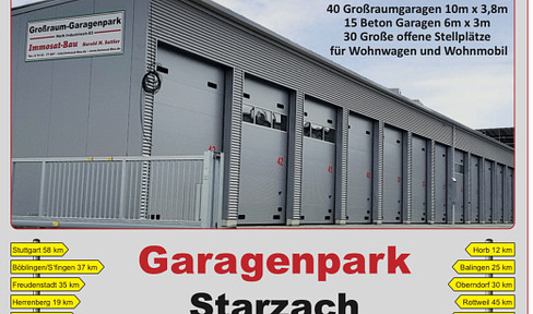 Large capacity garage in garage park