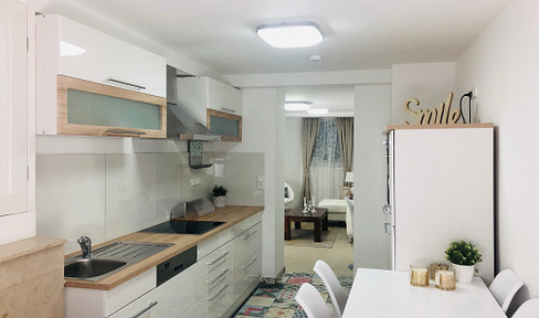 Möblierte 2,5 Zimmer Souterrain Wohnung mit kompletter Ausstattung