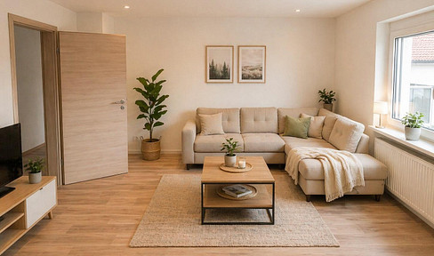 Stylish, renovated 3-room apartment with a new fitted kitchen and balcony, located in a quiet area.